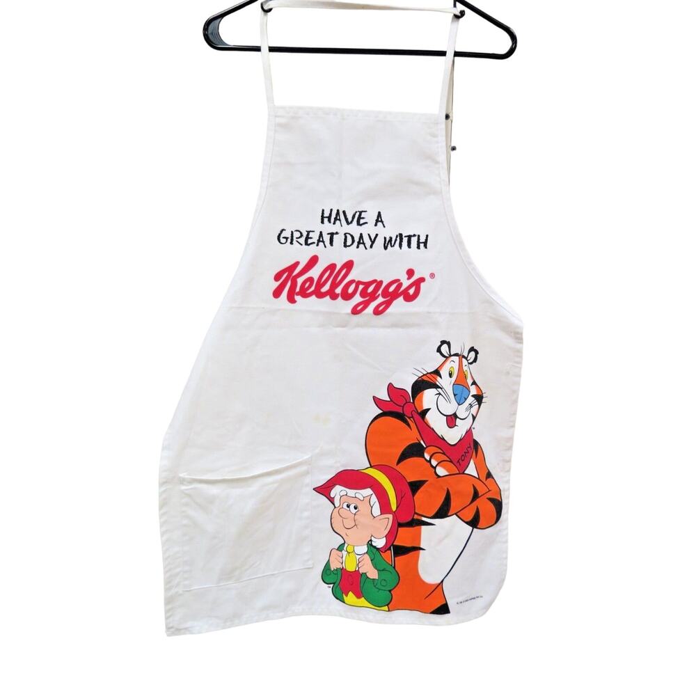 Kellogg's Tony The Tiger and Keebler Elf Kids Apron Cereal Cookies